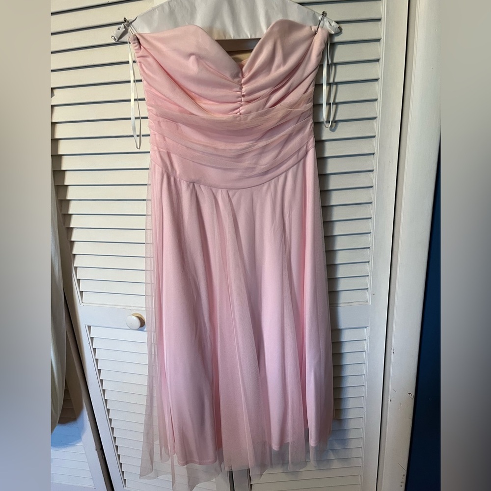 Strapless Pink Formal Dress